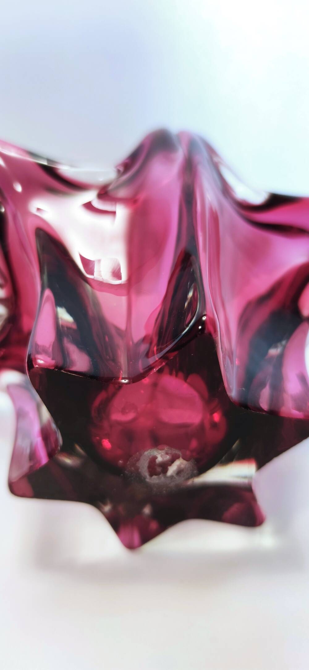 Pair of Pink Murano Glass Bonbonnières / Trinket Bowls, Italy