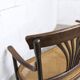 Fischel bench 1930 curved wood artisanal cane handmade