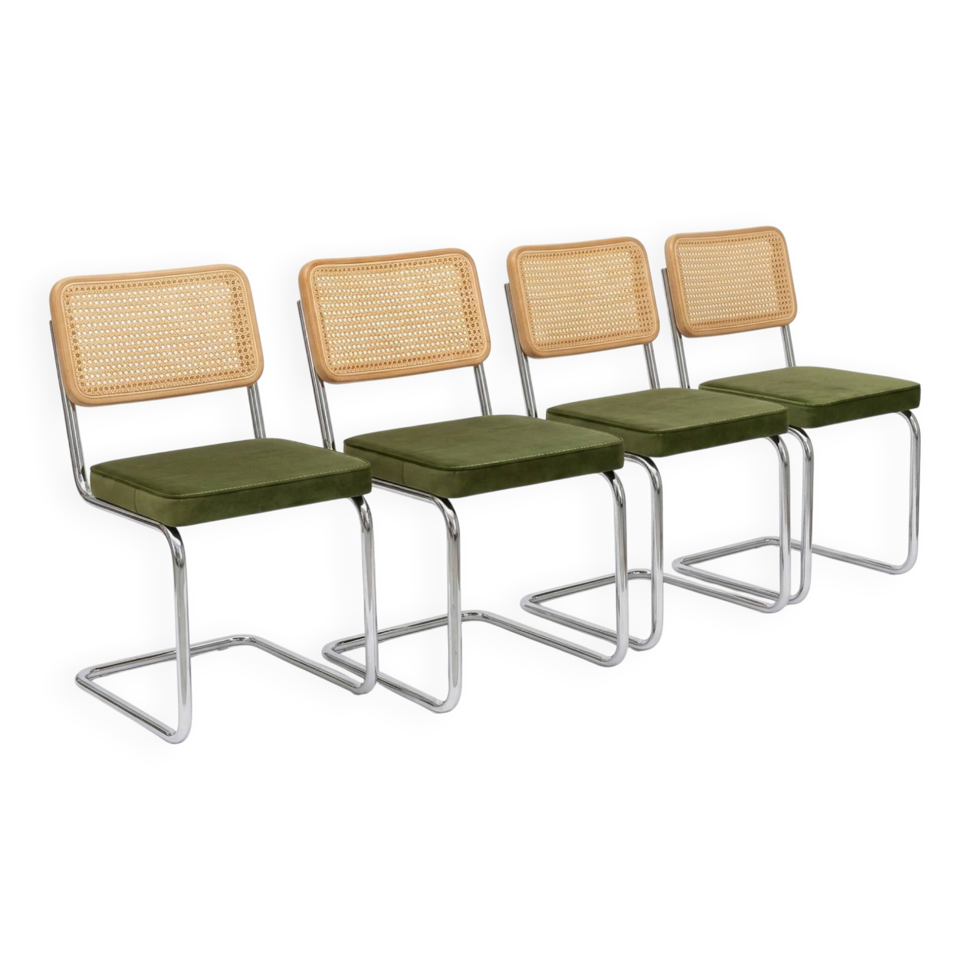 Lot de 4 chaises cantilever / Style Bauhaus