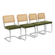 Lot de 4 chaises cantilever / Style Bauhaus
