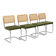 Lot de 4 chaises cantilever / Style Bauhaus