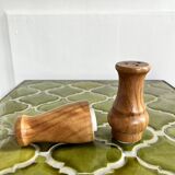 Wooden salt and pepper shaker