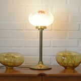 Mazzega Lampe de bureau vintage en verre de Murano, forme champignon, Italie, années 1970