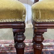 Suite de 4 chaises anglaises Victoriennes 19ème en Acajou