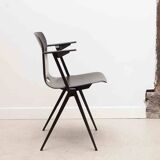 Galvanitas S22 ebony and black chair with armrests