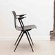 Galvanitas S22 ebony and black chair with armrests