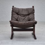 1970s, Norwegian design by Ingmar Relling, chair with stool model "Siesta".
