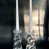 Pair of candlesticks Baccarat Aladin model