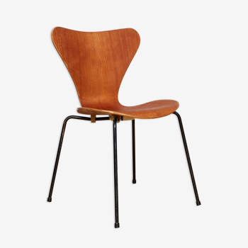 Chaise Arne Jacobsen 3107 en teck pour Fritz Hansen