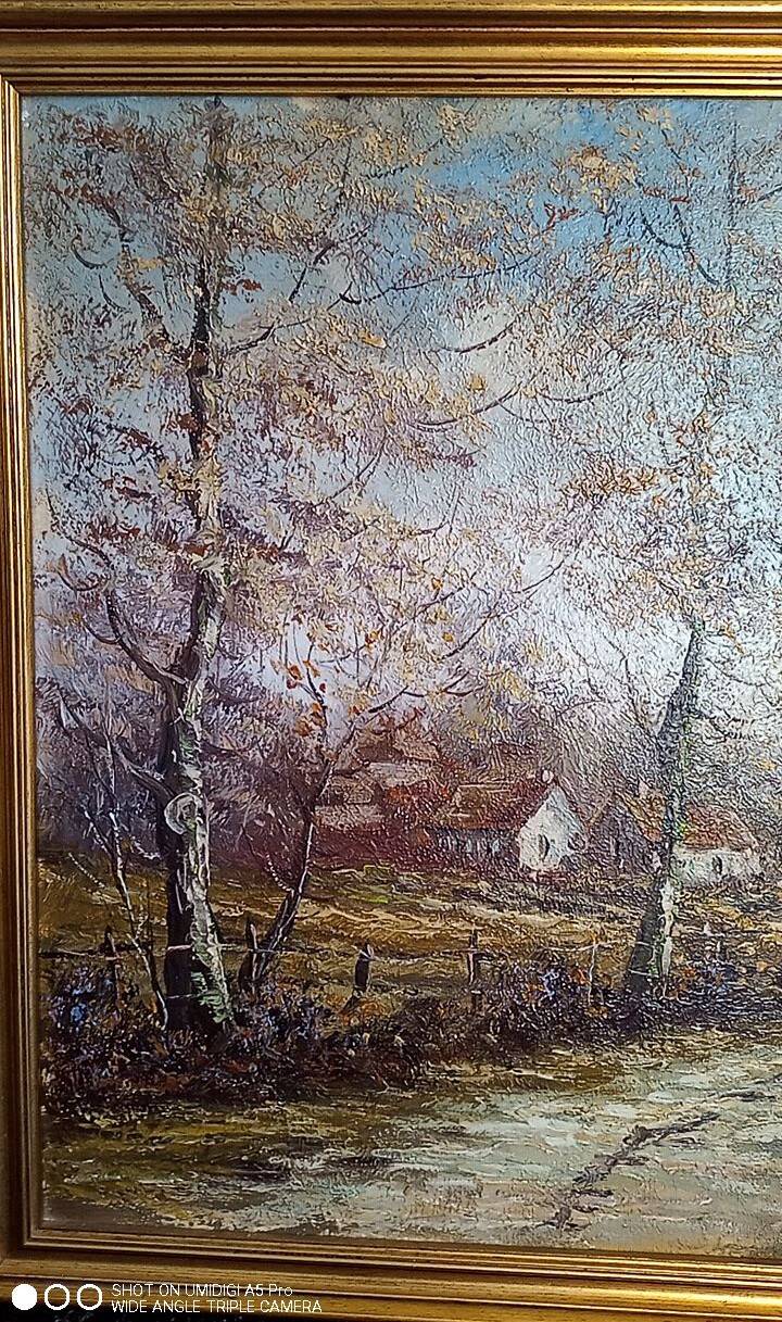 Robert Mogisse (1933-2016) Oil on canvas - 46 x 55 cm - landscape