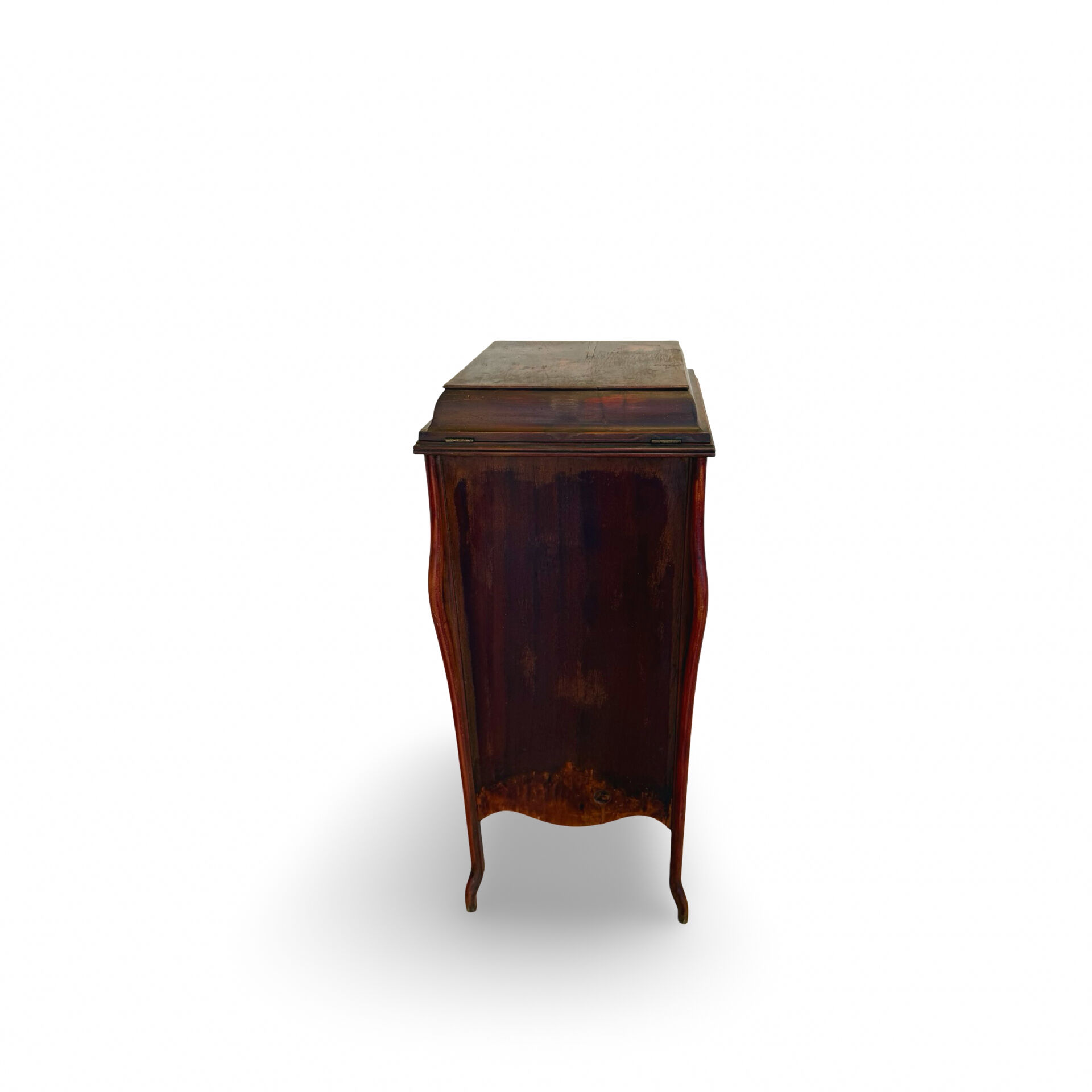 Italian floor-model upright phonograph cabinet, 1900s