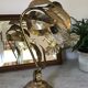 Lamp golden leaves 70s