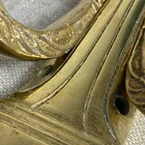 Deux bougeoirs muraux en bronze style Empire