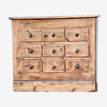 Wooden craft furniture with 9 drawers