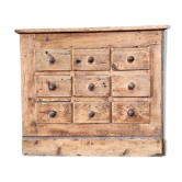 Wooden craft furniture with 9 drawers
