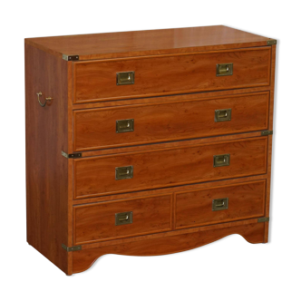 Vintage commode Gautier military campaign style