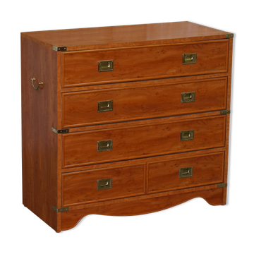 Vintage commode Gautier military campaign style