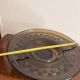 70s Pressed Glass Smoke Fruit Bowl Coupe Stand Space Age