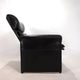 Saporiti Italia leather armchair by Giovanni Offredi, 1970