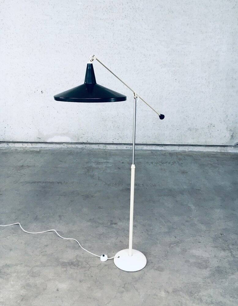 Panama Floor Lamp in Black by Wim Rietveld for Gispen, 1957