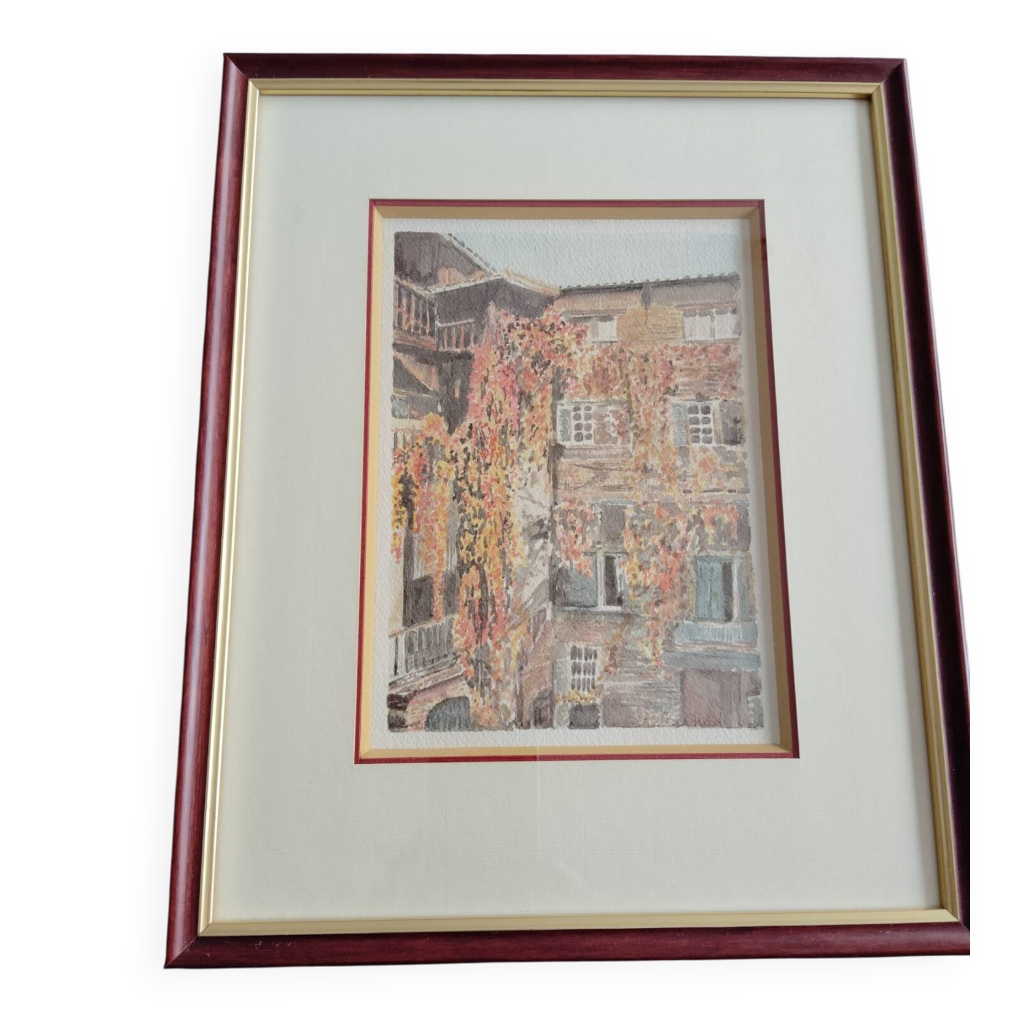 Frame with watercolour