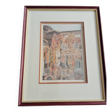 Frame with watercolour