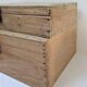 Two boxes clear solid wood patinated early 20th century