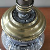 Old bedside lamp faience and brass