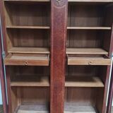 Louis XVI library in cedar burl