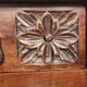Castilian console table in carved walnut, early 20th century.