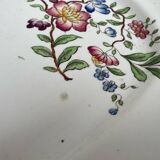 Strasbourg ironstone serving dish with Sarreguemines flowers