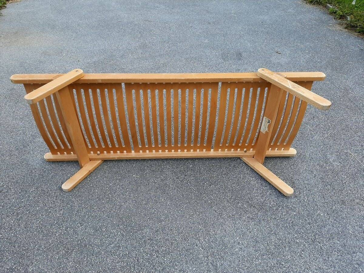 Small Rex daybed in wood by Niko Kralj for Stol Kamnik, 1976