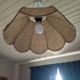 Rattan hanging lamp