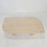 Italian Travertine Coffee Table, 1980's