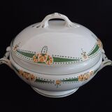 Soupière légumier Longwy art déco