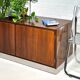 70s sideboard in rosewood and brushed aluminum
