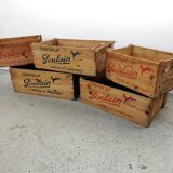 Vintage wooden box Chocolat Poulain