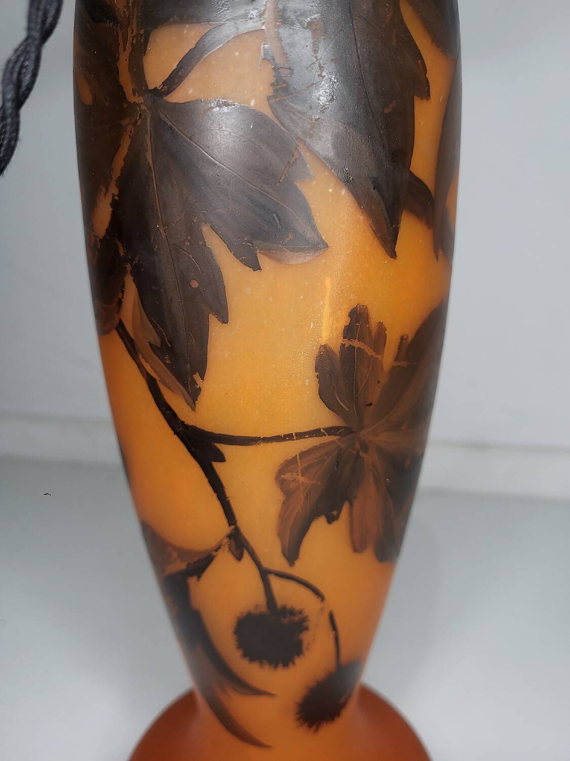 Lampe en verre- art nouveau