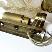Large Vintage Murano Glass and Gold Leaf Wall Light by Barovier Toso, Italy