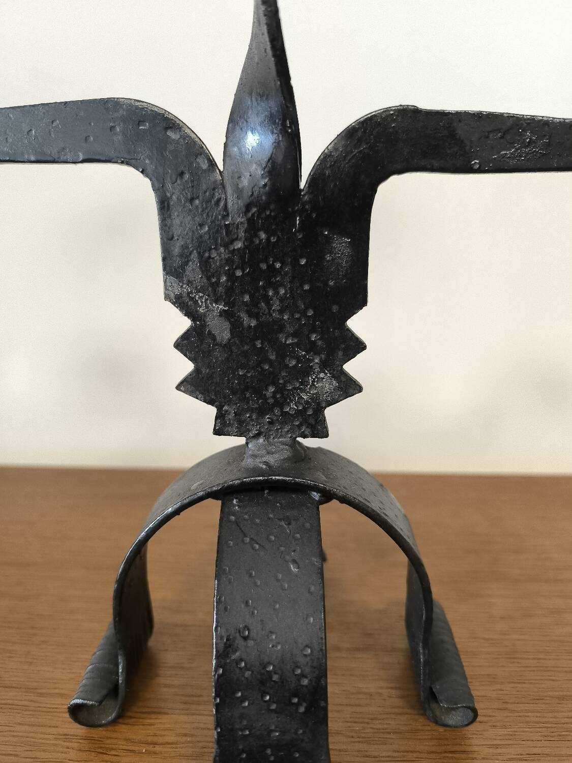 Wrought iron candle holder circa 1960