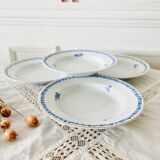 Assiettes et saucière Arabia Finlandia modèle diamant vintage