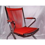 Orange armchair scoubidou 60/70