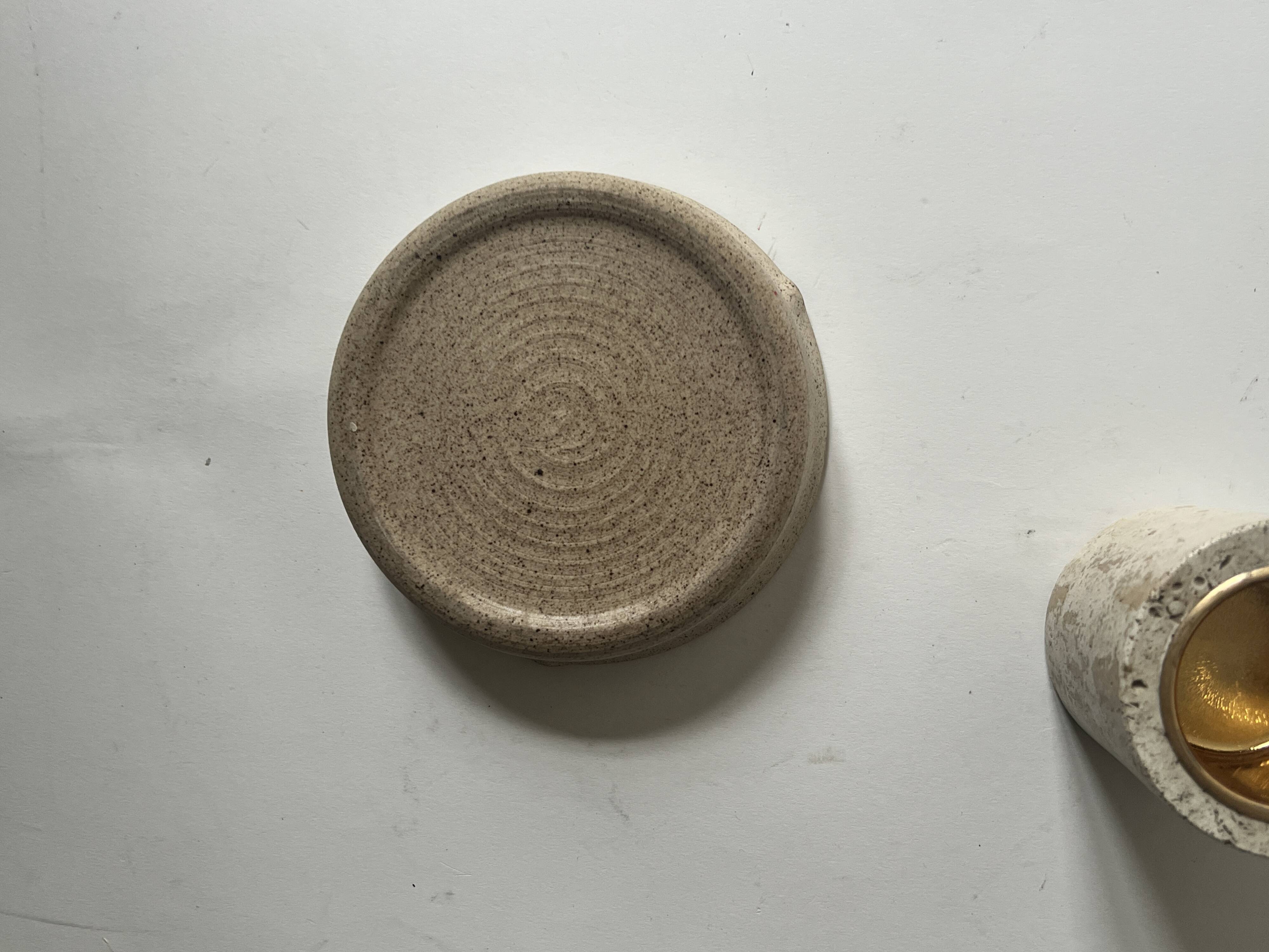 Handmade ceramic and glaze ashtray / pocket emptier