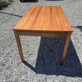 Vintage rectangular extendable teak table from the 60s