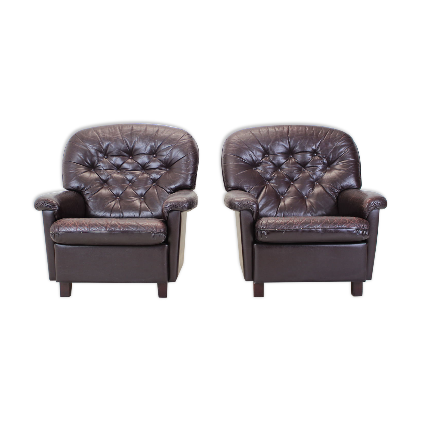 Ensemble de deux fauteuils Finland années 1980