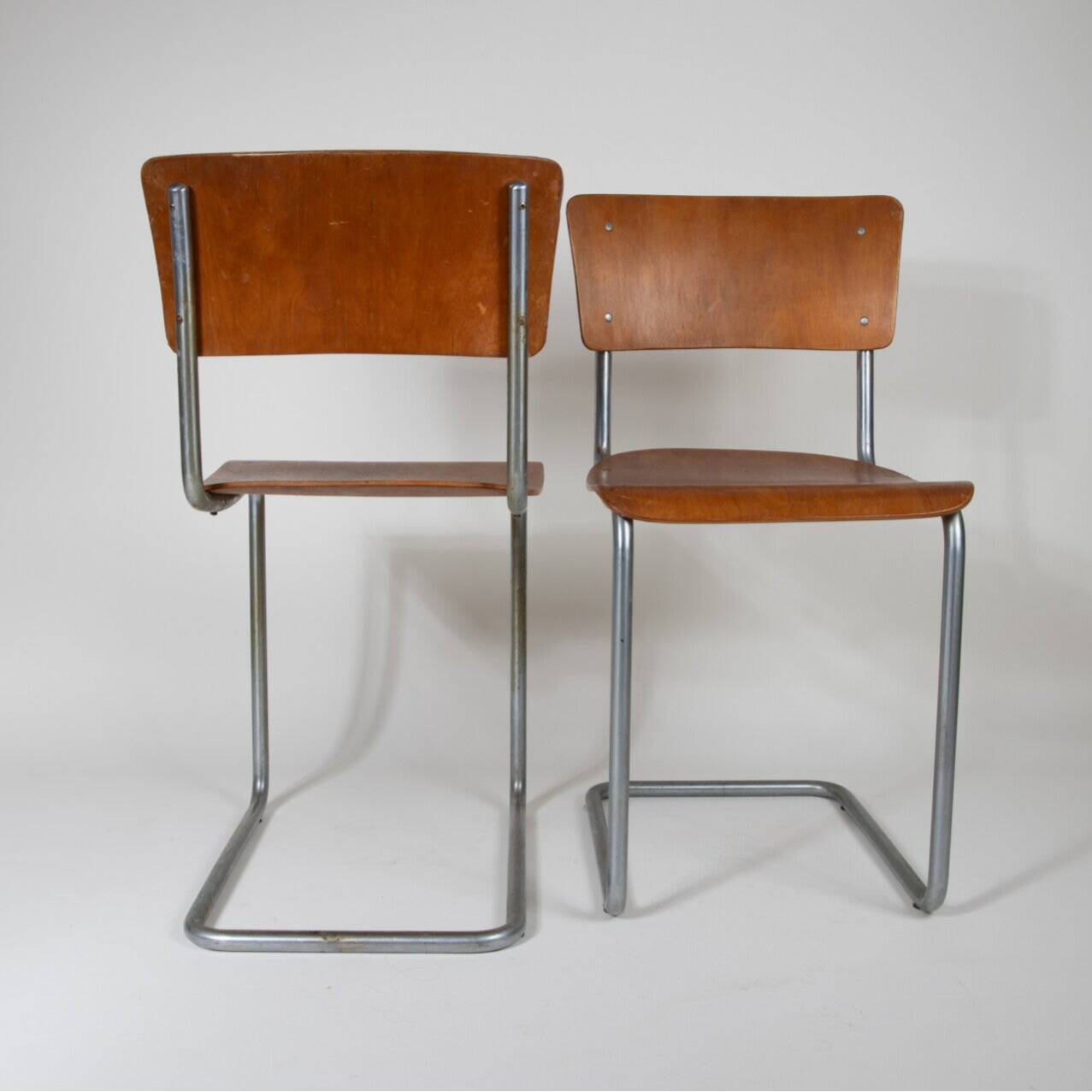 Années 1930 Très rare Gispen n°108, avec marque de fabricant (ensemble de 4)