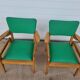 2 old scandinavian-style armchairs with 2 positions 50s