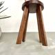 Brutalist chair in solid oak, 1900
