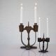 Swedish wooden candleholders from Taserud, 1955, set of 2
