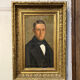 Portrait homme aux yeux bleus XIXe